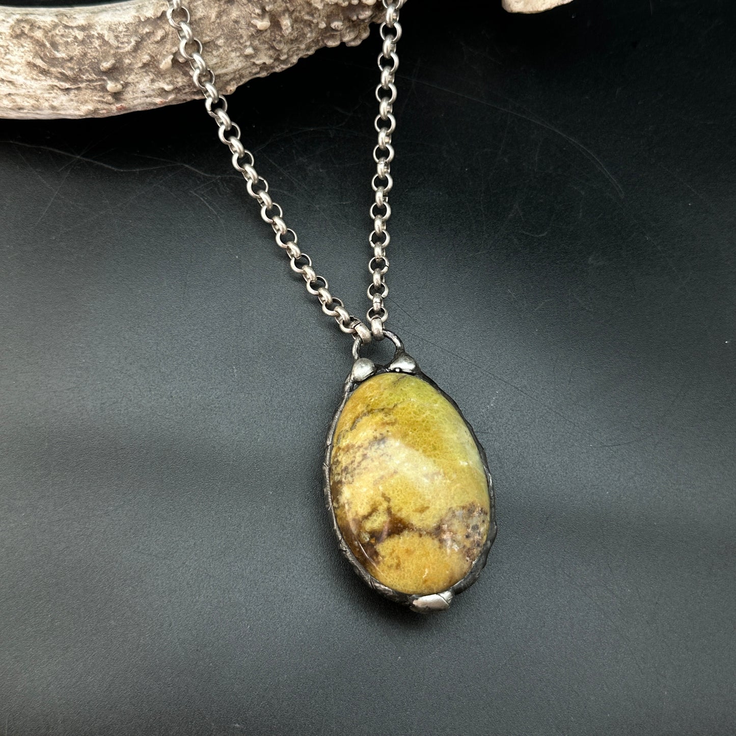 Flora ~ Green Opal Talisman Necklace