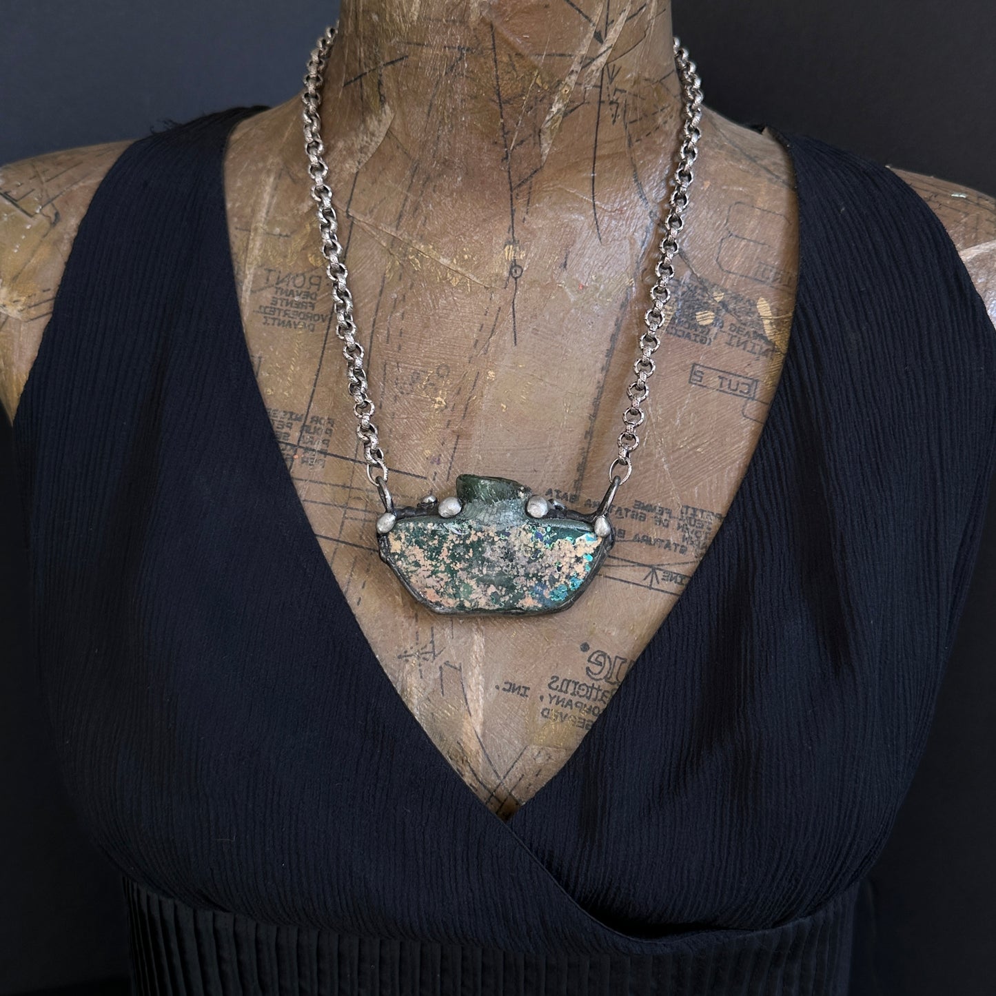 Vessel ~ 2000 Year Old Roman Glass Necklace