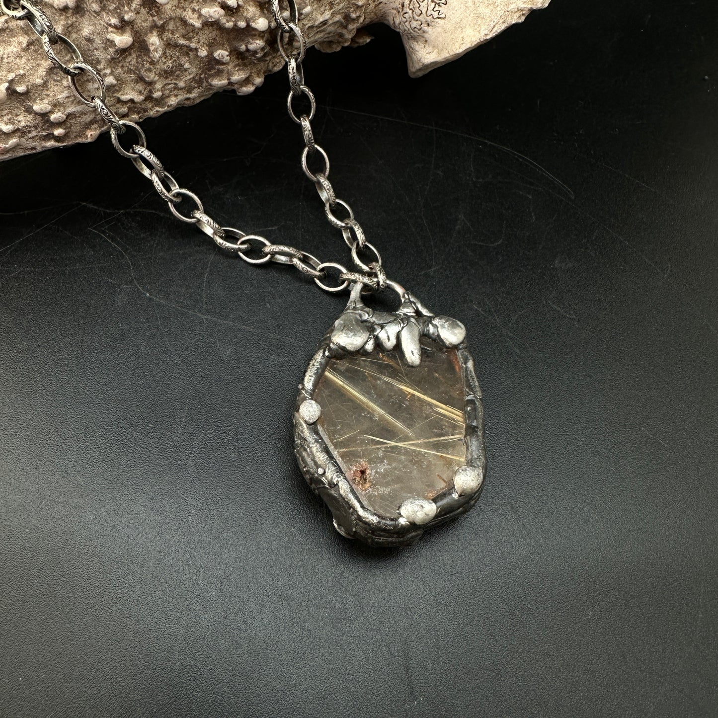 Awaken ~ Rutilated Quartz Necklace
