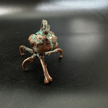 Punky Rooster ~ Crystal Mohawk Hybrid Copper Electroformed