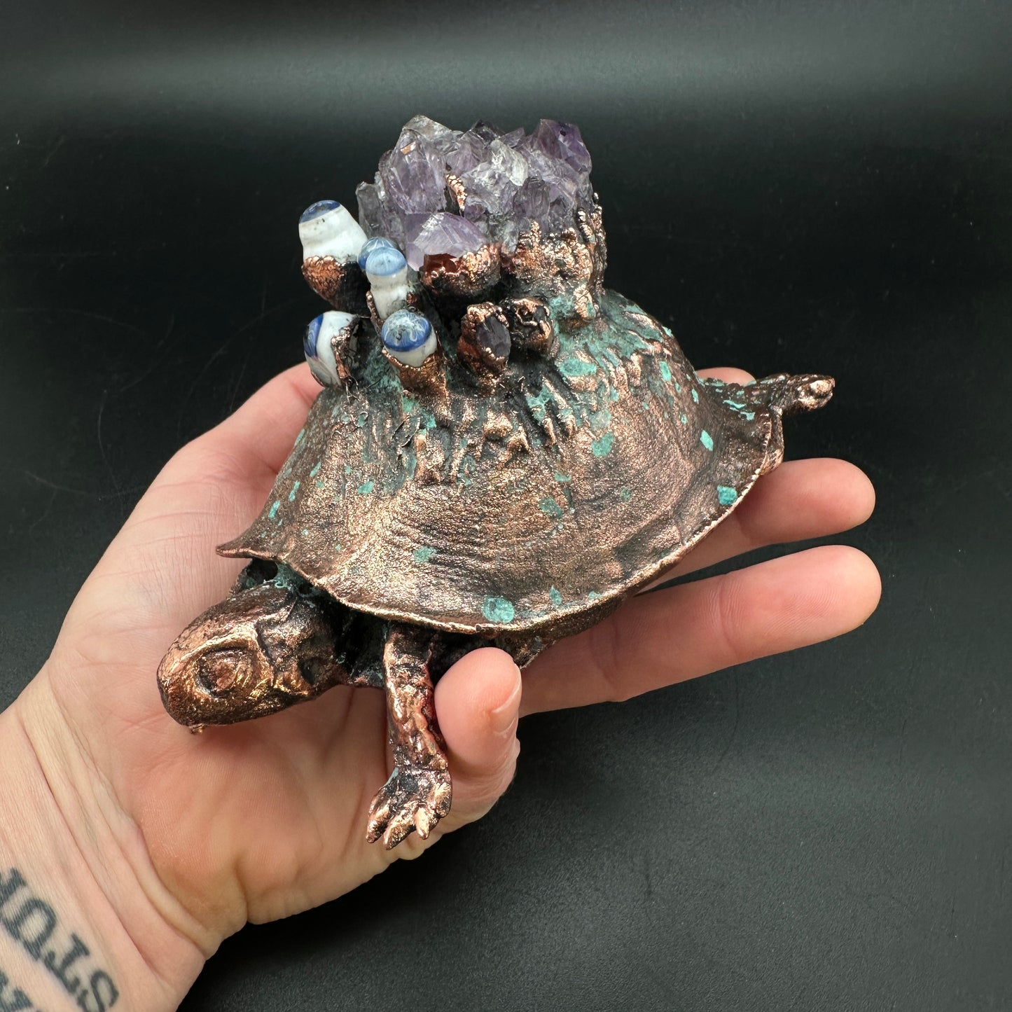 Oracle ~ Copper Electroformed Box Turtle
