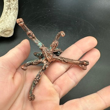 Punky Rooster ~ Crystal Mohawk Hybrid Copper Electroformed