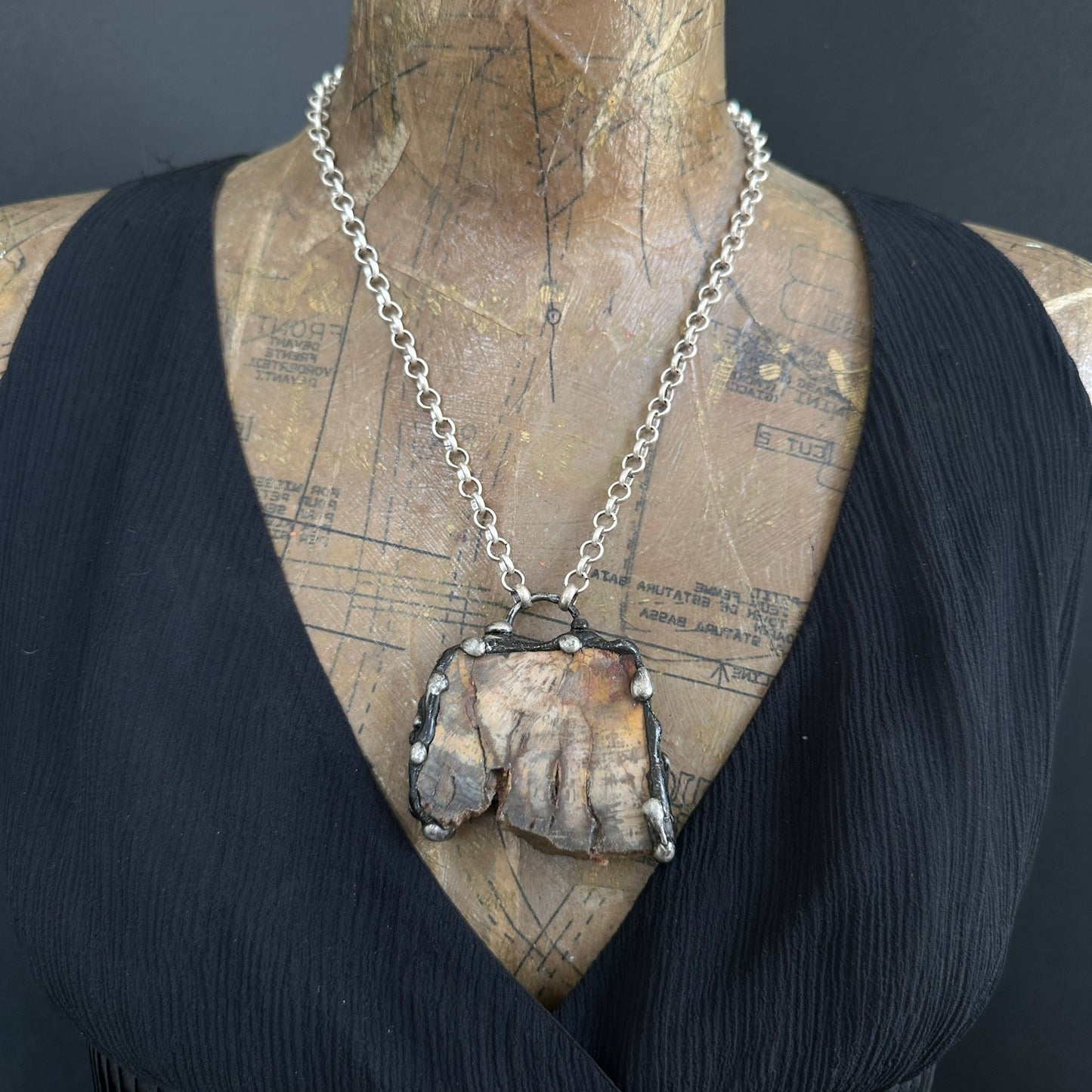 Goliath ~ Petrified Wood Necklace