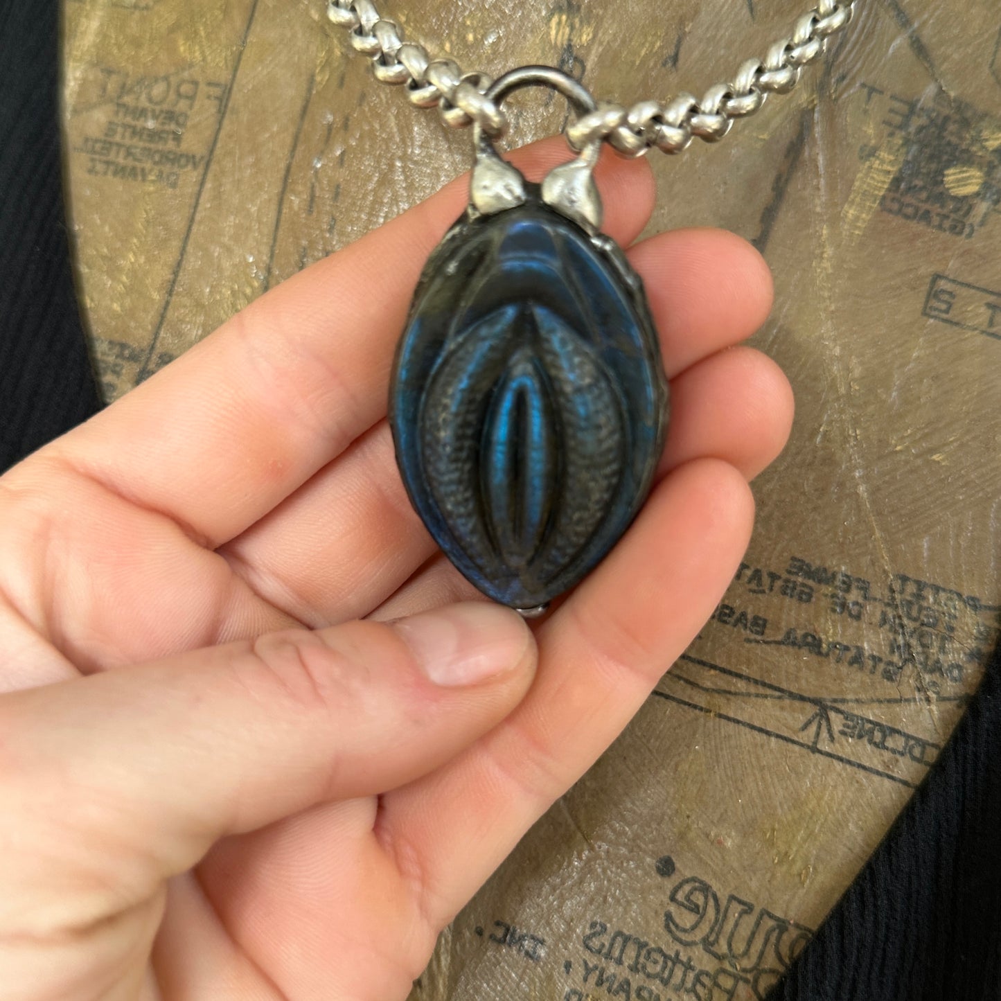 Yoni ~ Labradorite Necklace