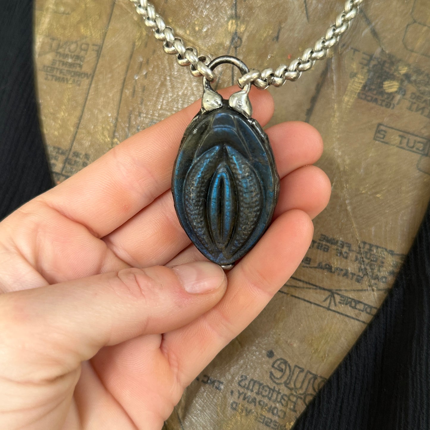 Yoni ~ Labradorite Necklace