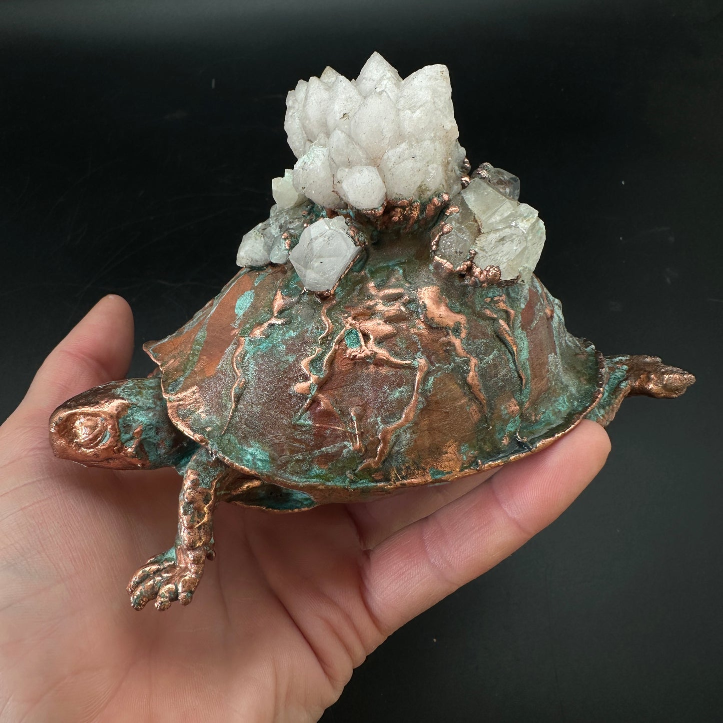 Ghost ~ Copper Electroformed Box Turtle