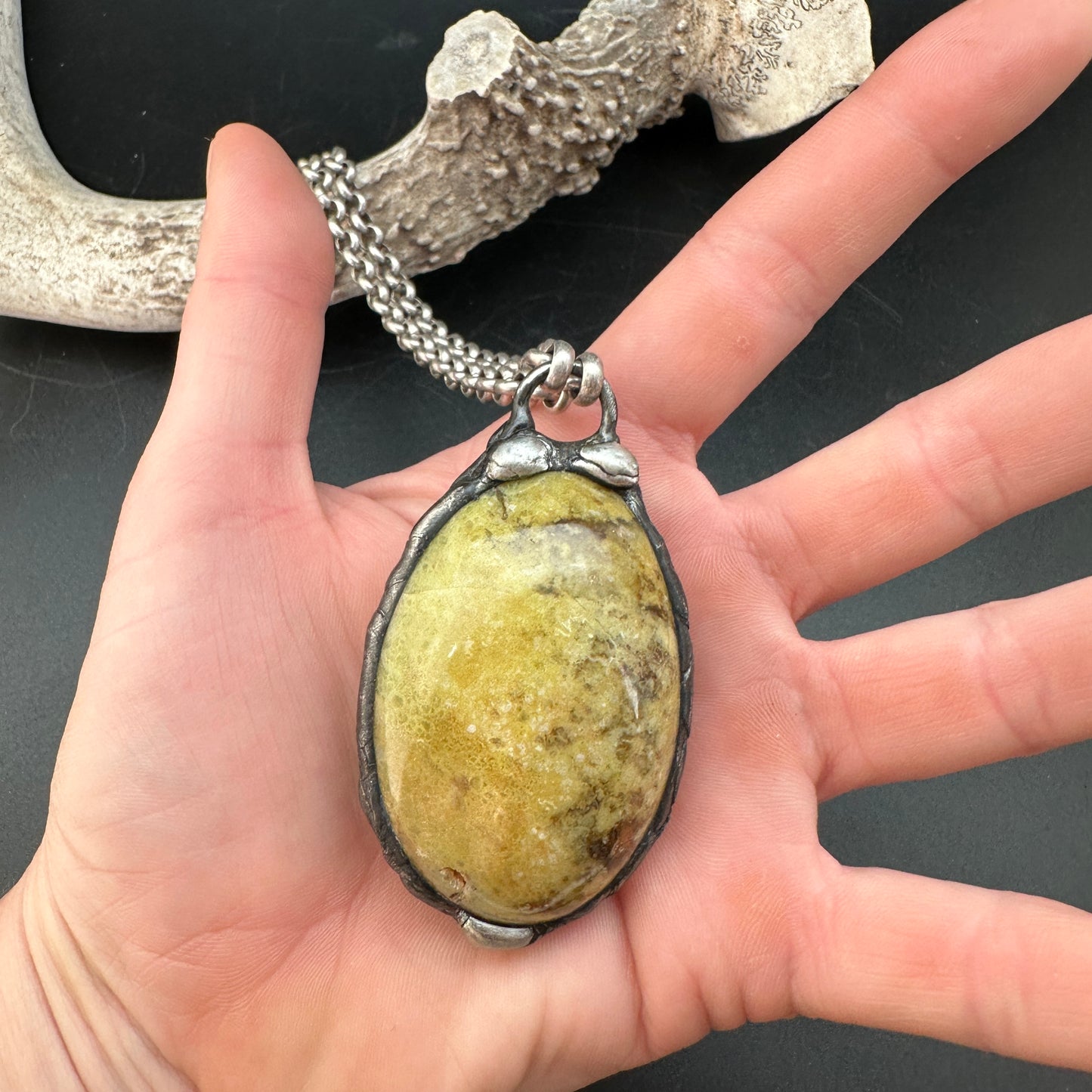 Flora ~ Green Opal Talisman Necklace