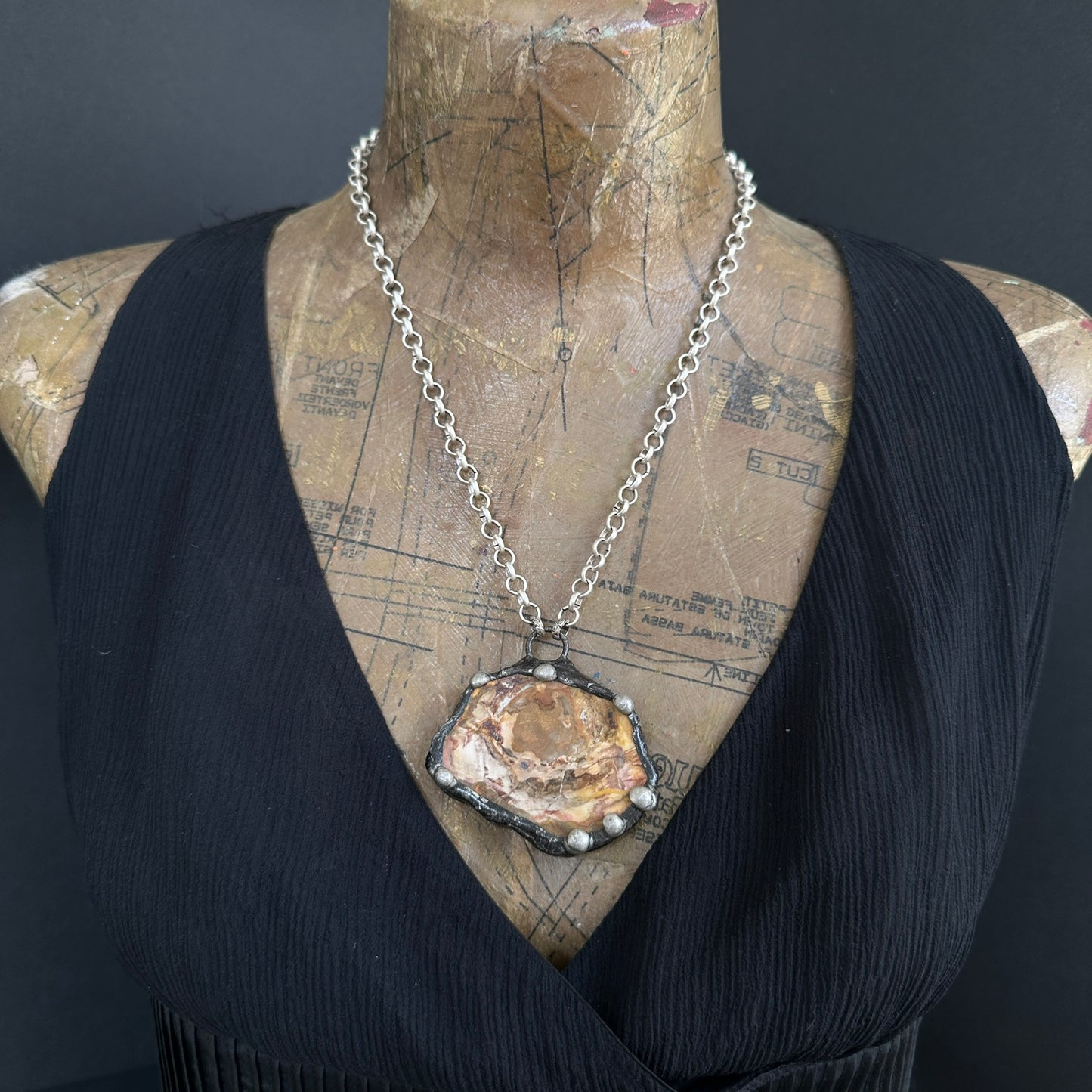 Goliath ~ Petrified Wood Necklace