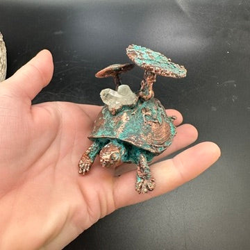 Stroll ~ Copper Electroformed Box Turtle