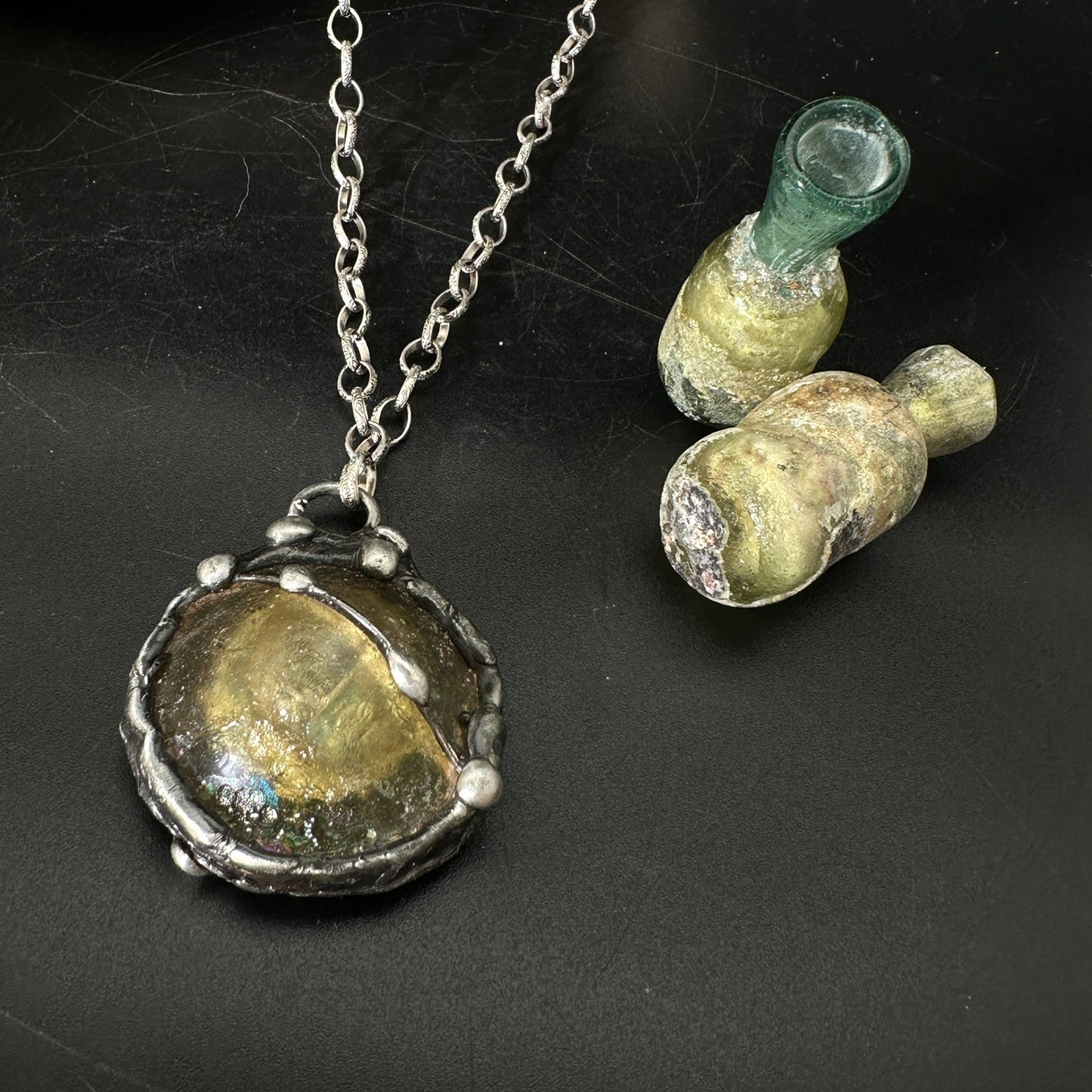 Relic ~ 2000 Year Old Roman Glass Necklace