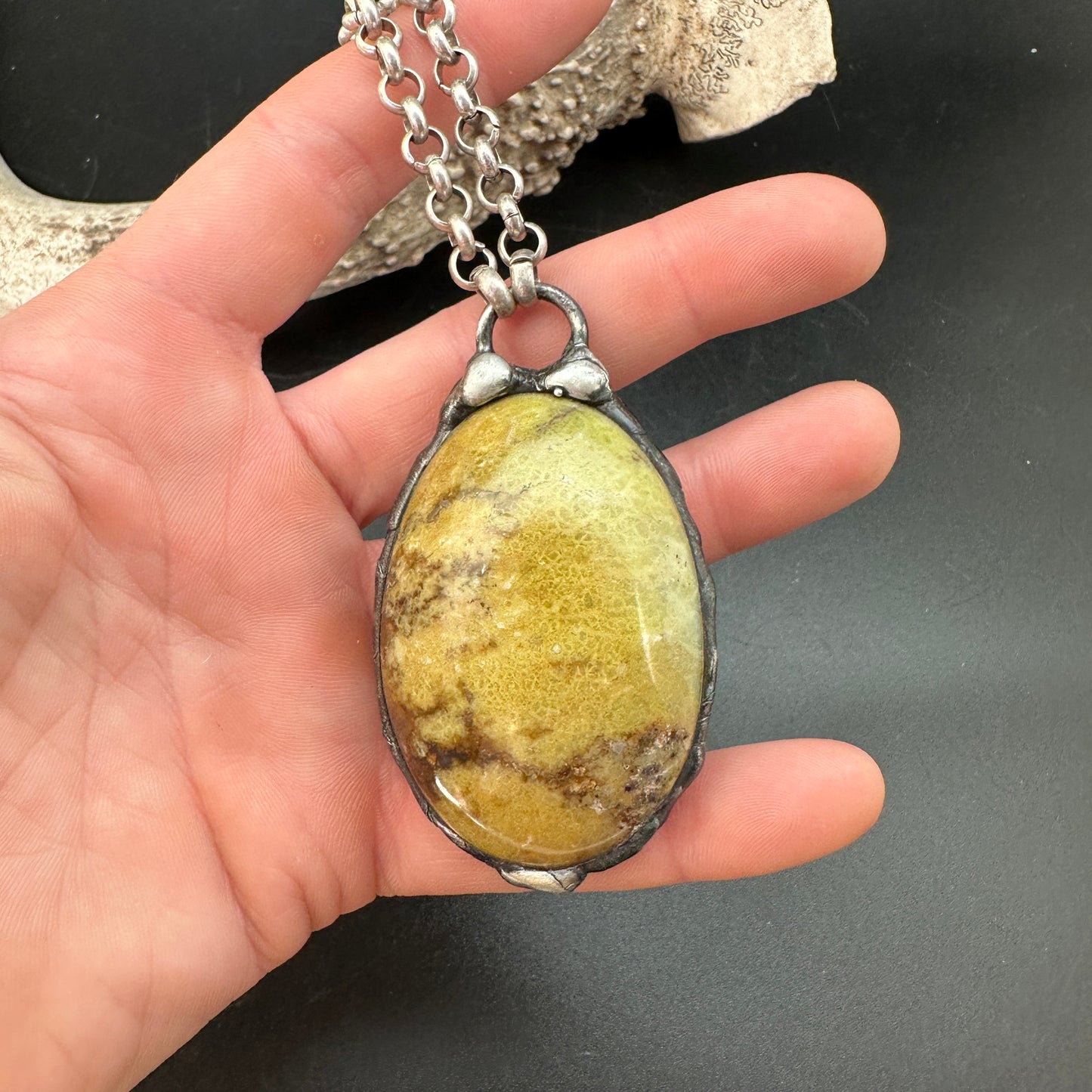 Flora ~ Green Opal Talisman Necklace