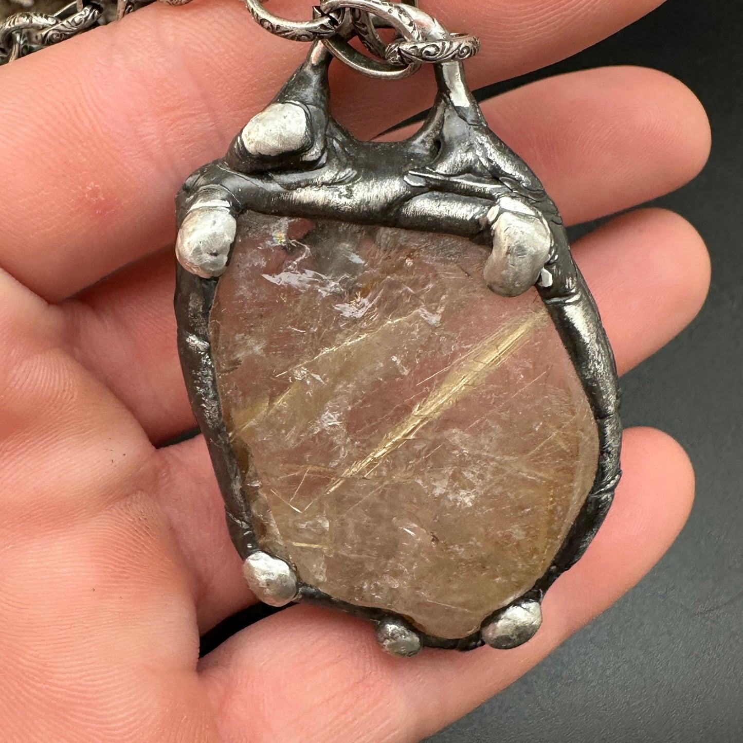 Awaken ~ Rutilated Quartz Necklace