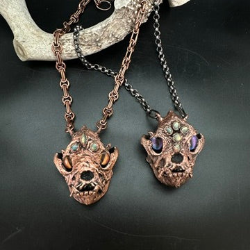 Son of Inugami ~ Medium Dog Demon Copper Electroformed Necklace