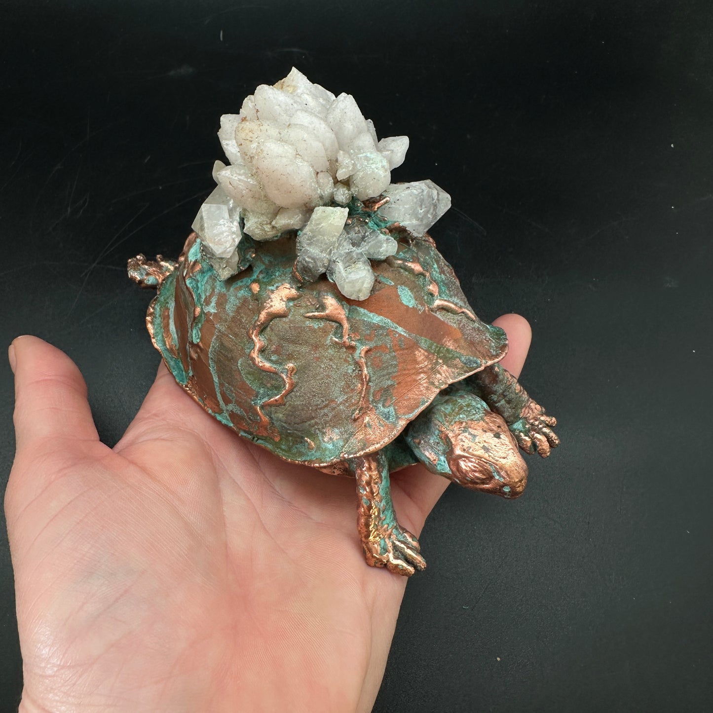 Ghost ~ Copper Electroformed Box Turtle