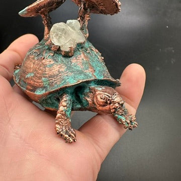 Stroll ~ Copper Electroformed Box Turtle