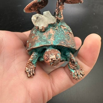 Stroll ~ Copper Electroformed Box Turtle