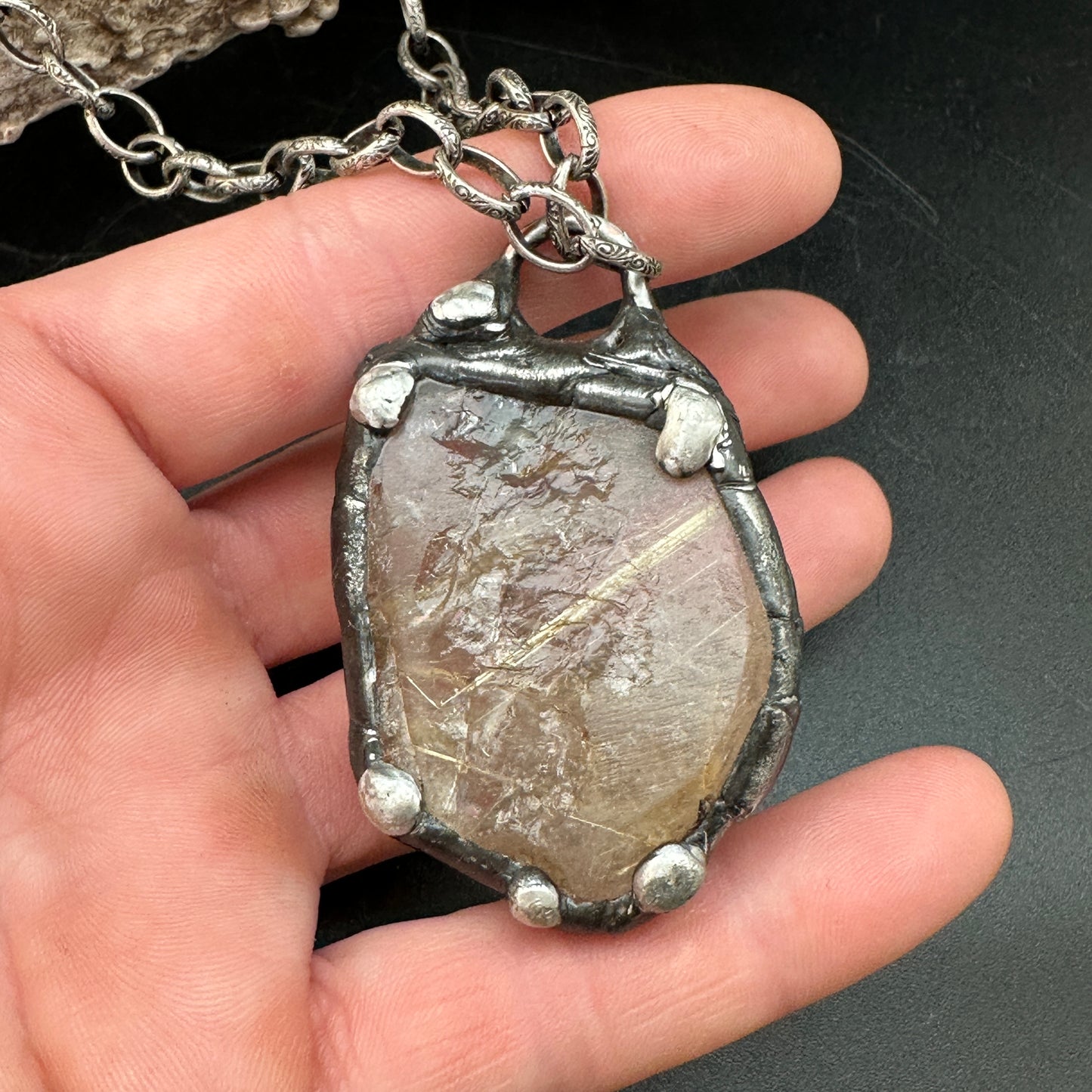 Awaken ~ Rutilated Quartz Necklace