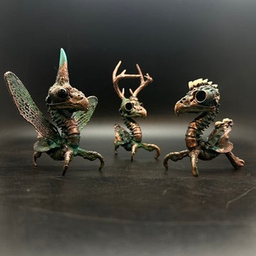 Mavis of the Marsh ~ Winged Hybrid Copper Electroformed