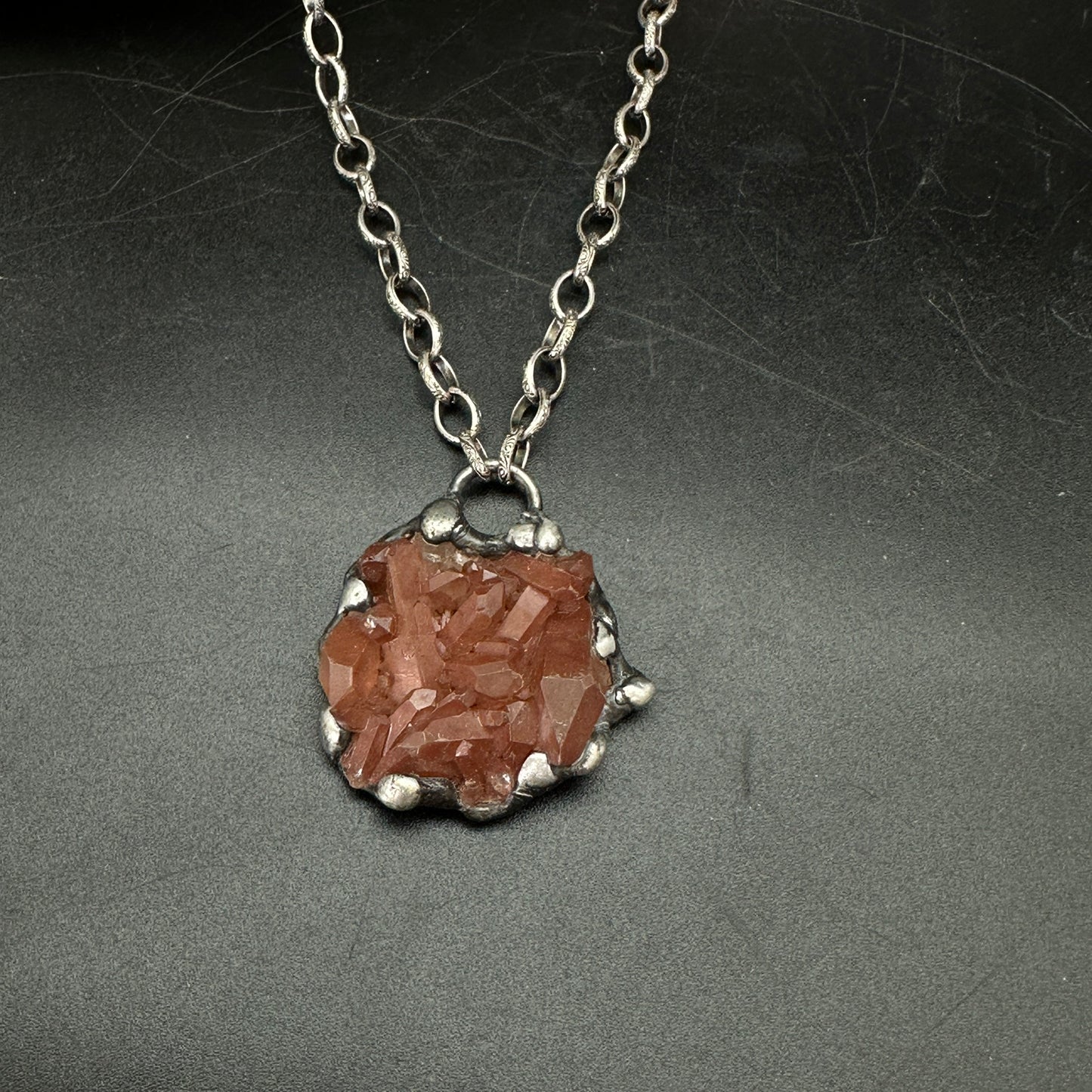 Burst ~ Red Quartz Necklace