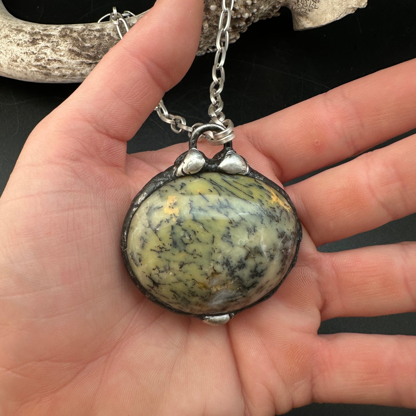 Underground ~ Green Opal Talisman Necklace