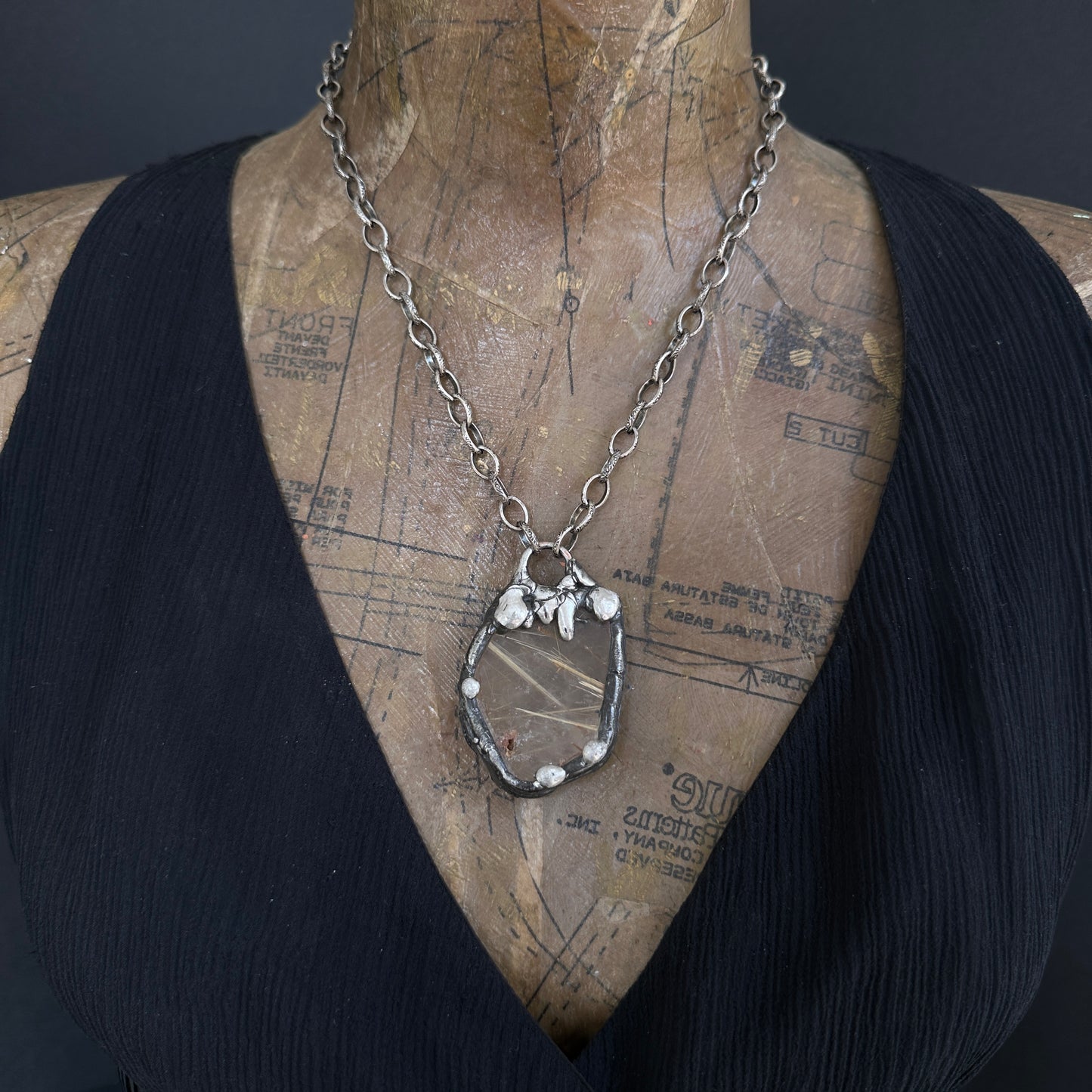 Awaken ~ Rutilated Quartz Necklace