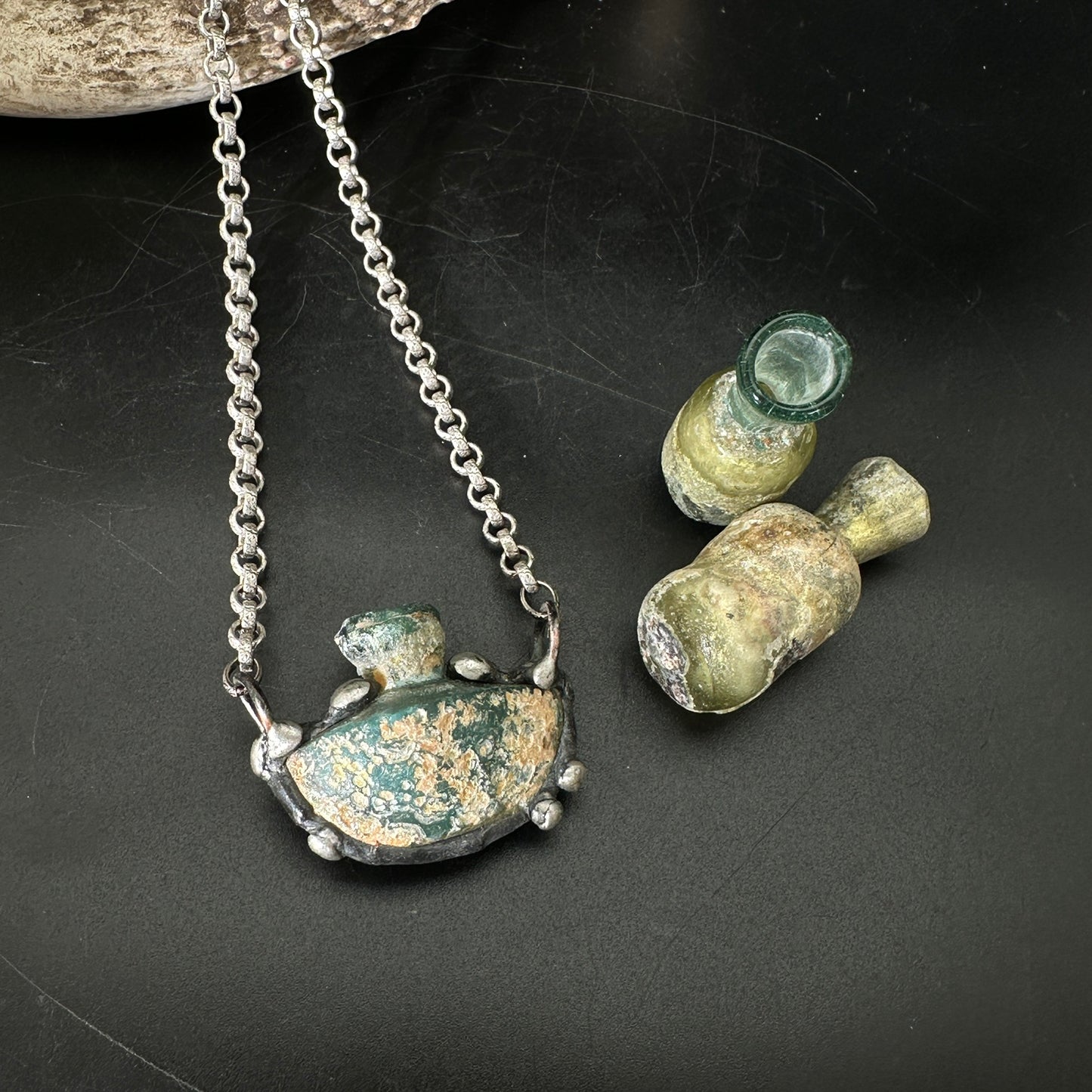 Vessel ~ 2000 Year Old Roman Glass Necklace