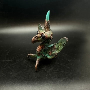 Mavis of the Marsh ~ Winged Hybrid Copper Electroformed
