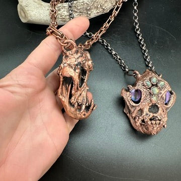 Son of Inugami ~ Medium Dog Demon Copper Electroformed Necklace