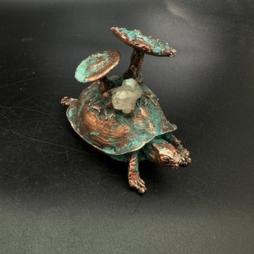 Stroll ~ Copper Electroformed Box Turtle
