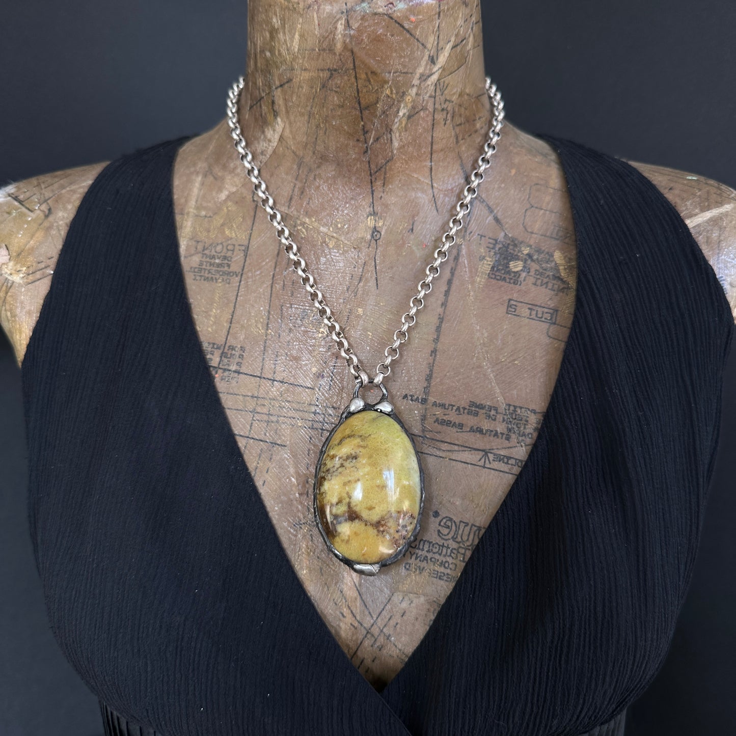Flora ~ Green Opal Talisman Necklace