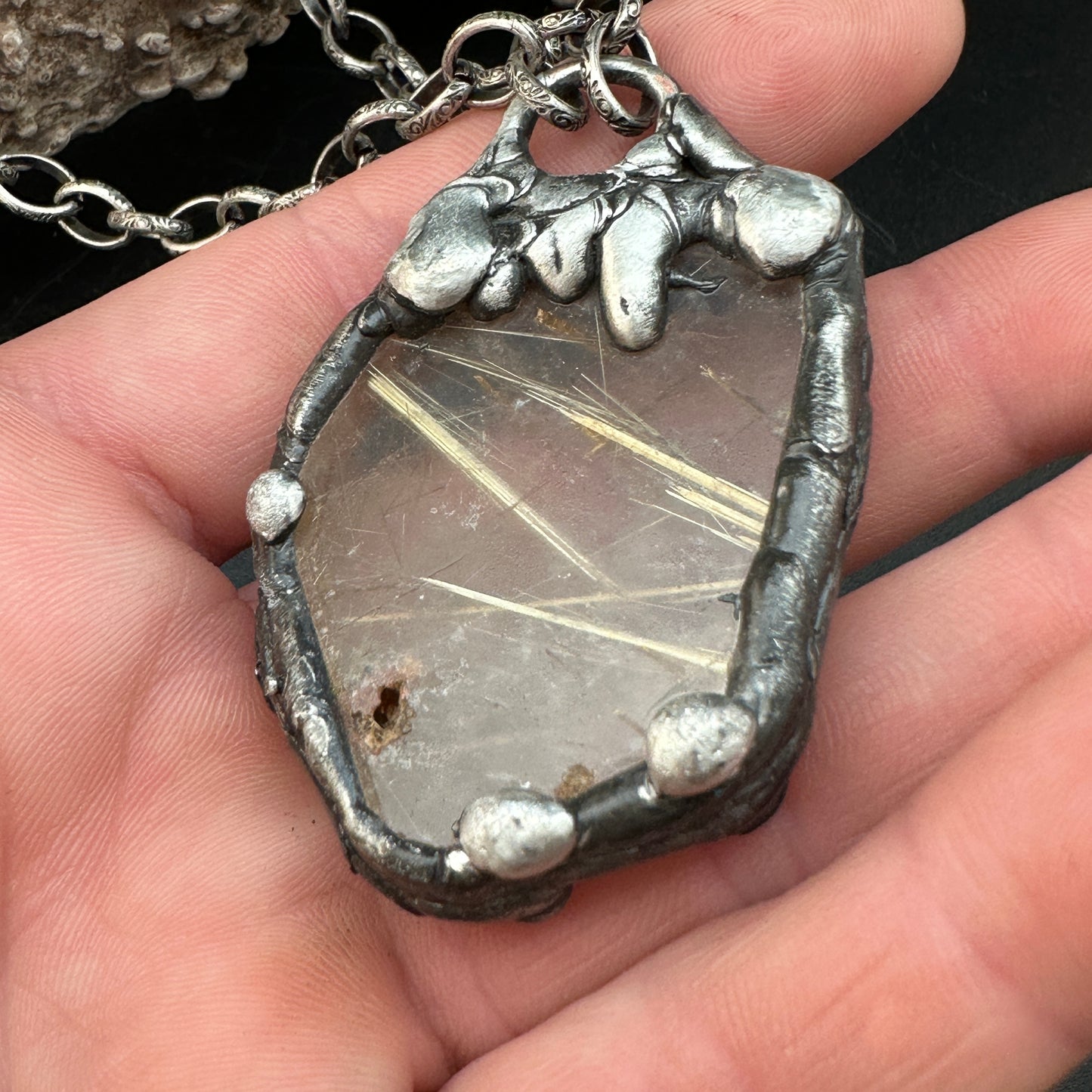 Awaken ~ Rutilated Quartz Necklace