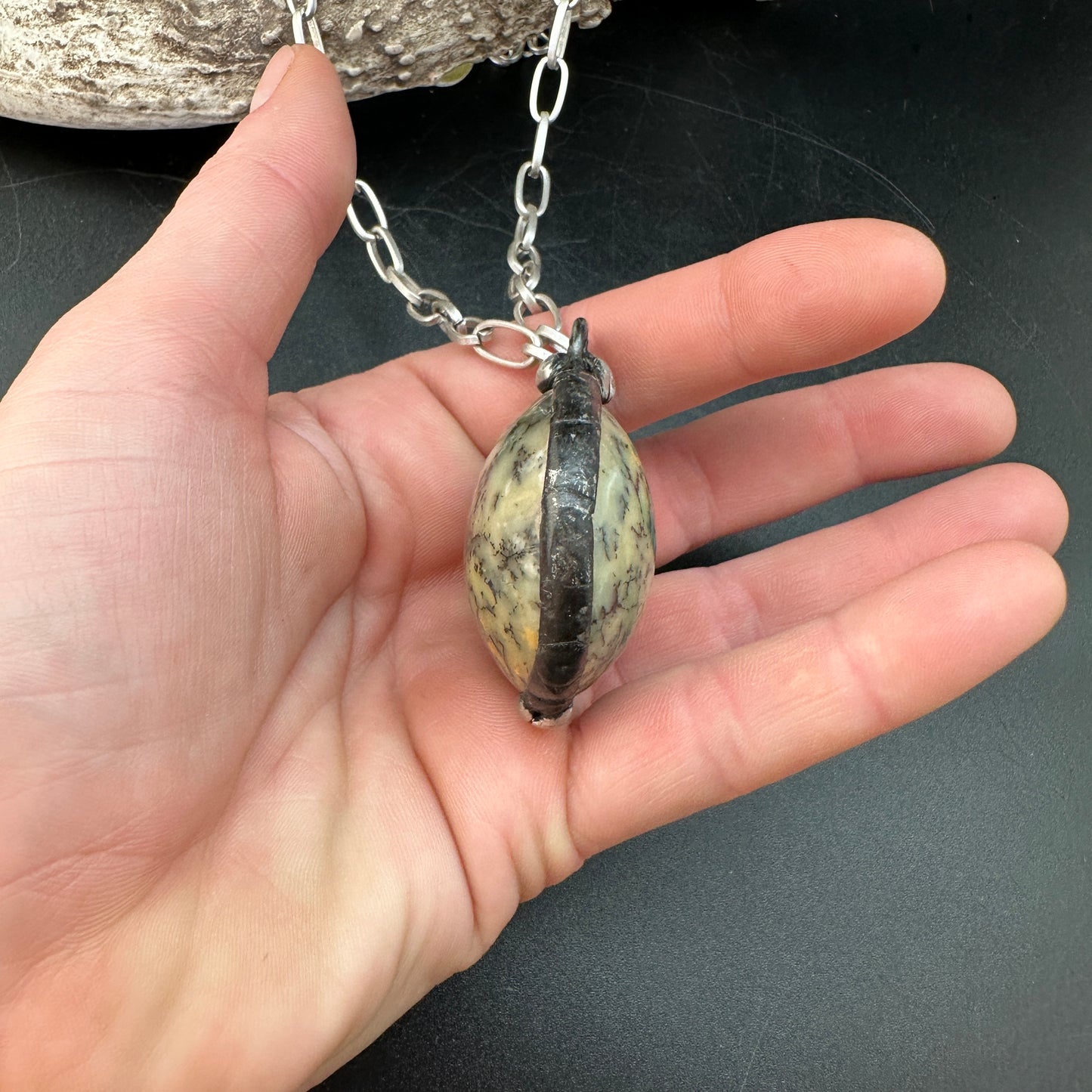 Underground ~ Green Opal Talisman Necklace