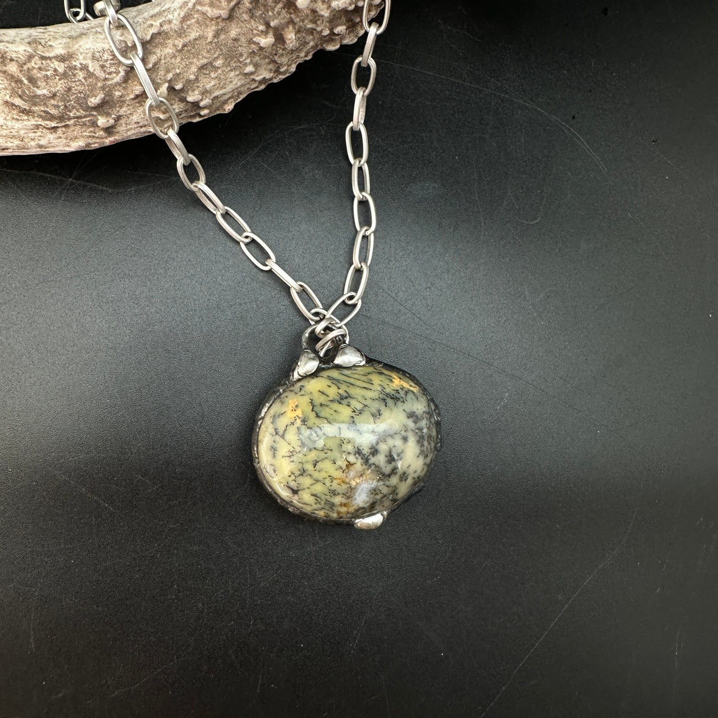 Underground ~ Green Opal Talisman Necklace