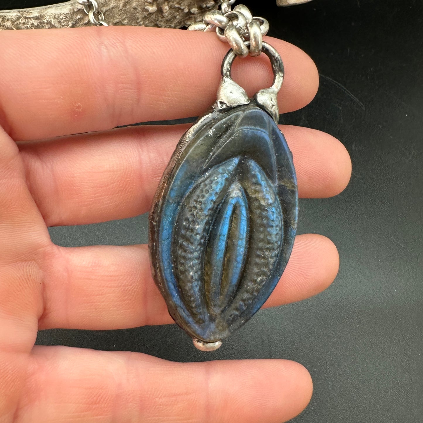 Yoni ~ Labradorite Necklace