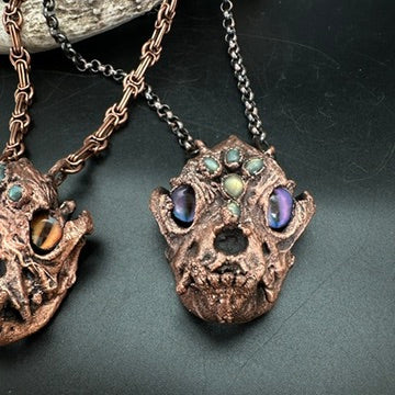 Son of Inugami ~ Medium Dog Demon Copper Electroformed Necklace