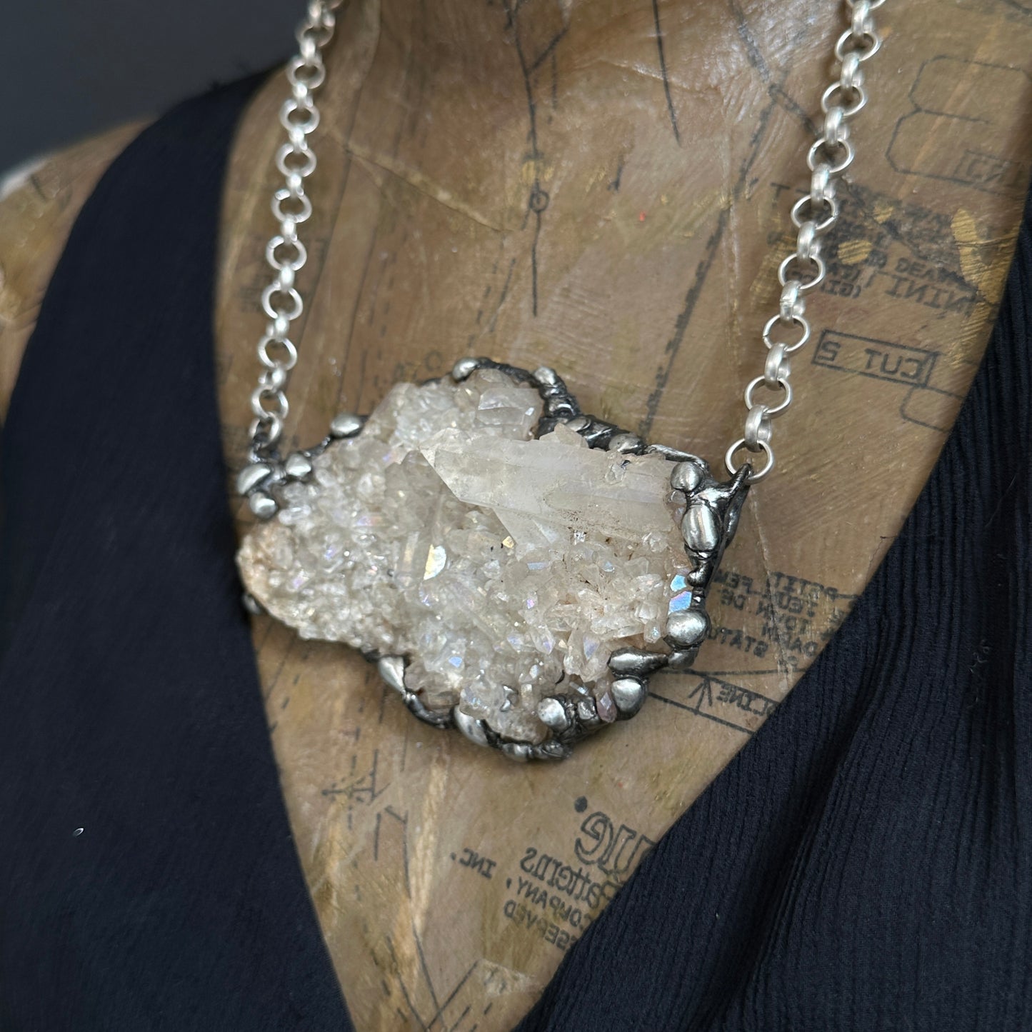 Angelic ~ Aura Quartz Statement Piece