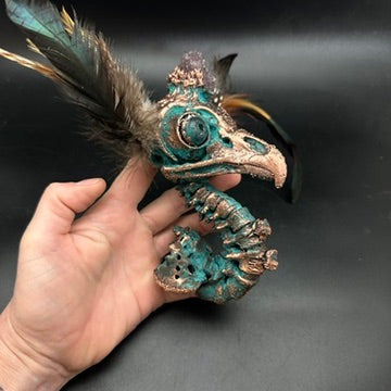 Astrid ~ Featherhead w/ Amethyst Wall Mount