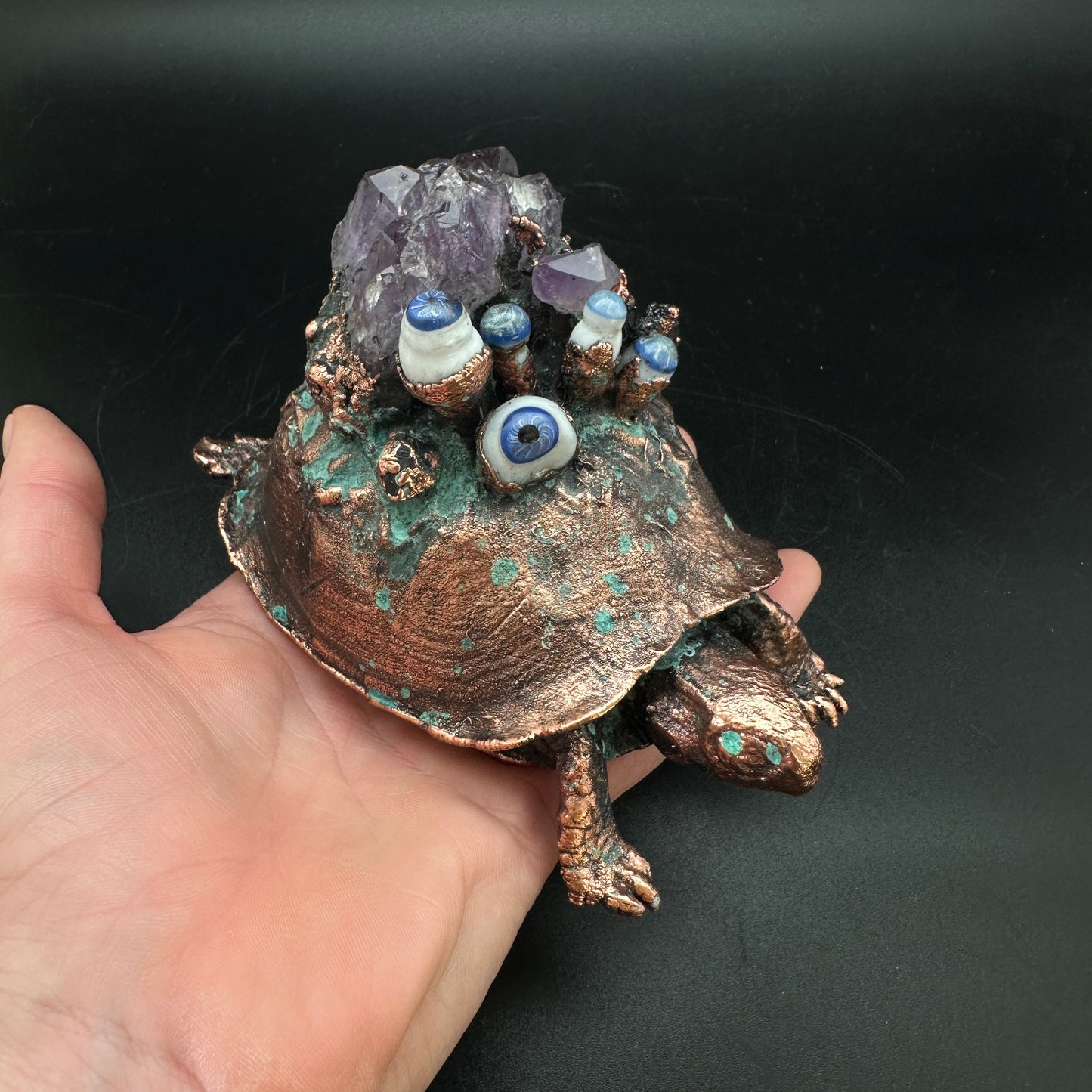 Oracle ~ Copper Electroformed Box Turtle