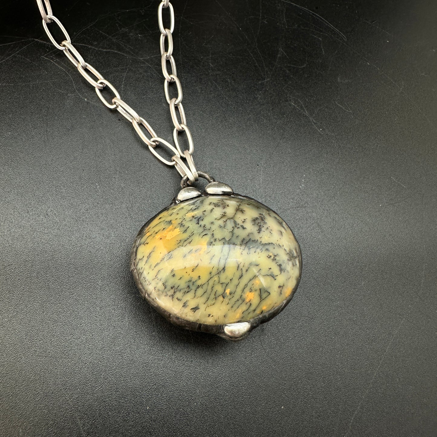 Underground ~ Green Opal Talisman Necklace