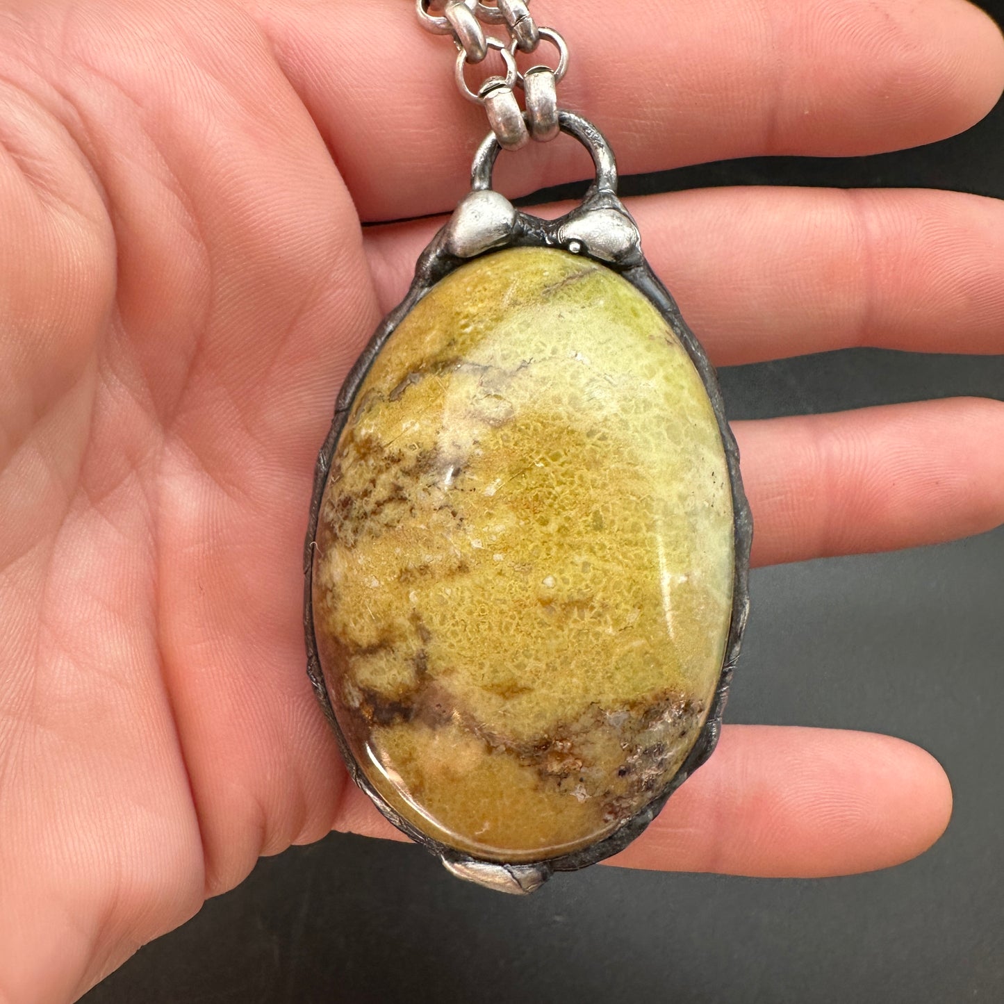 Flora ~ Green Opal Talisman Necklace