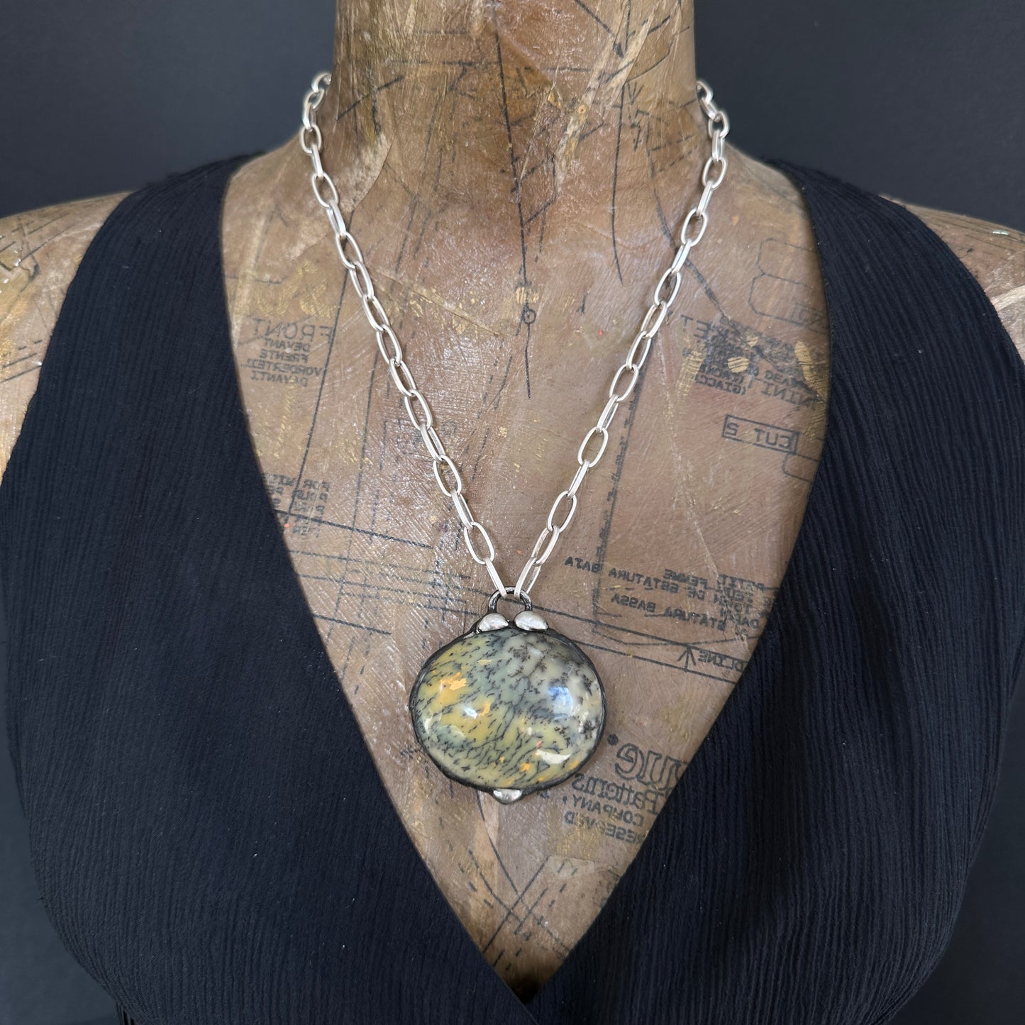 Underground ~ Green Opal Talisman Necklace