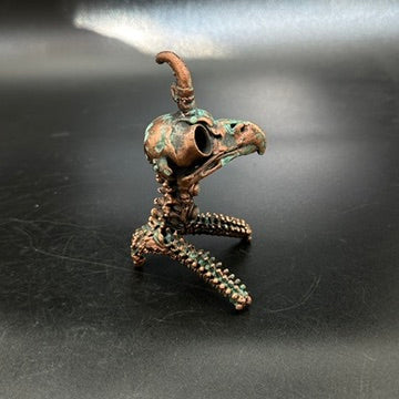 Lil' Horus ~ Owl Hybrid Critter Copper Electroformed