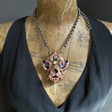 Son of Inugami ~ Medium Dog Demon Copper Electroformed Necklace