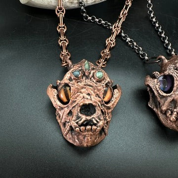 Son of Inugami ~ Medium Dog Demon Copper Electroformed Necklace