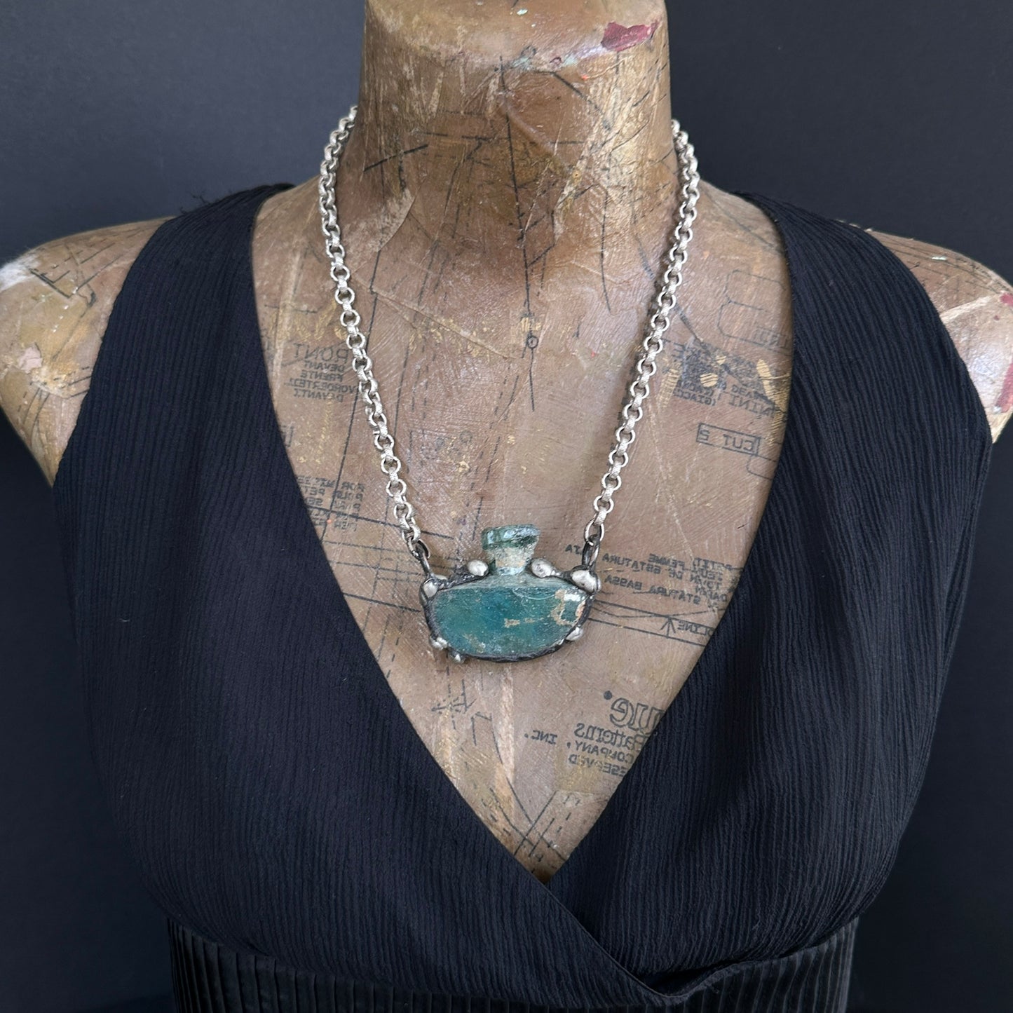 Vessel ~ 2000 Year Old Roman Glass Necklace