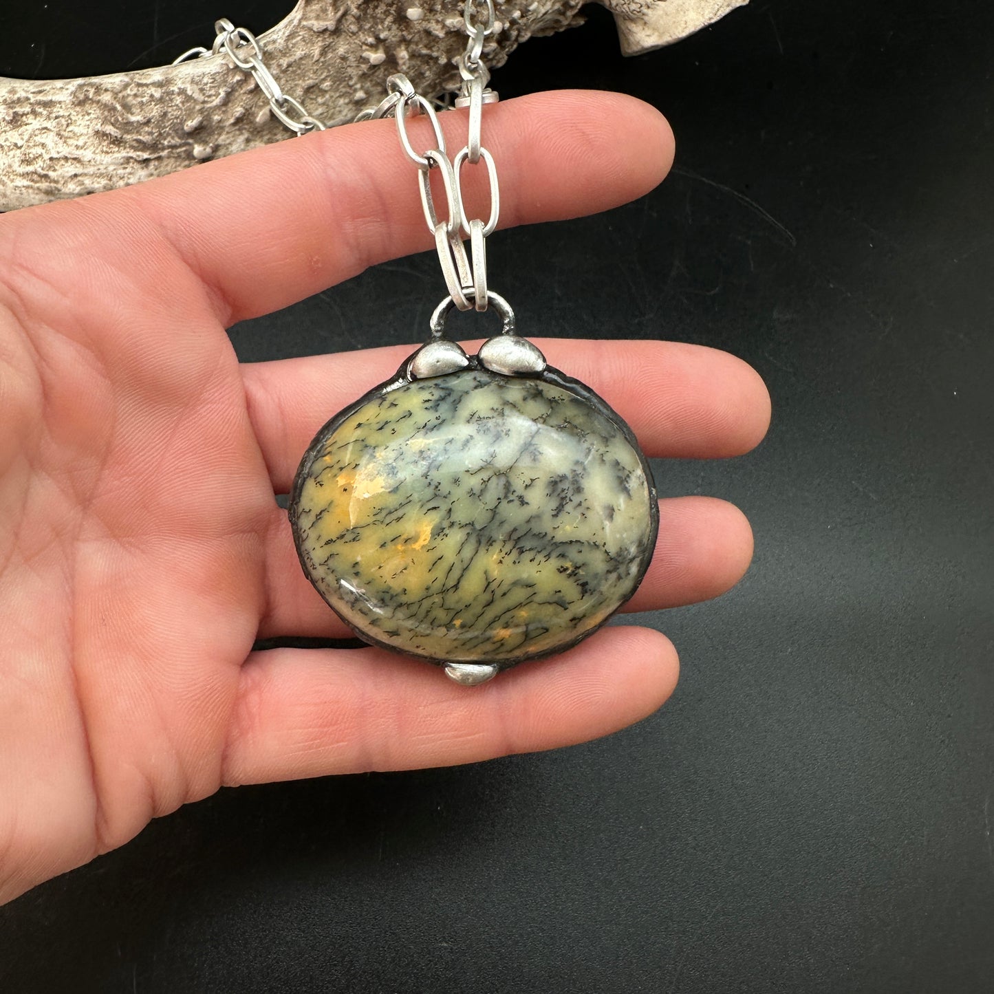 Underground ~ Green Opal Talisman Necklace