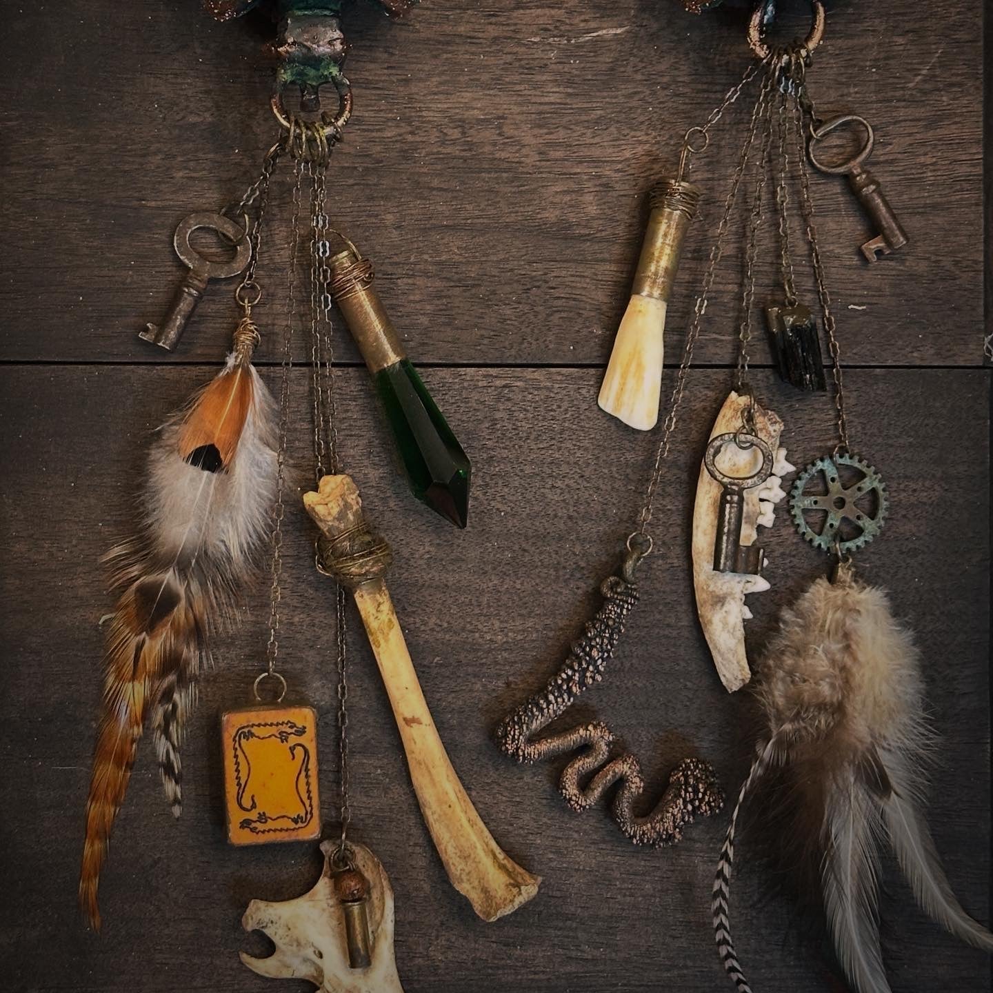 St. Rue ~ Owl Skull Talisman Keeper ~ Copper Electroformed