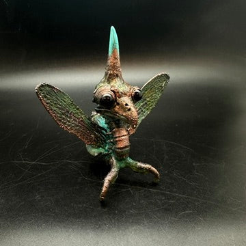Mavis of the Marsh ~ Winged Hybrid Copper Electroformed