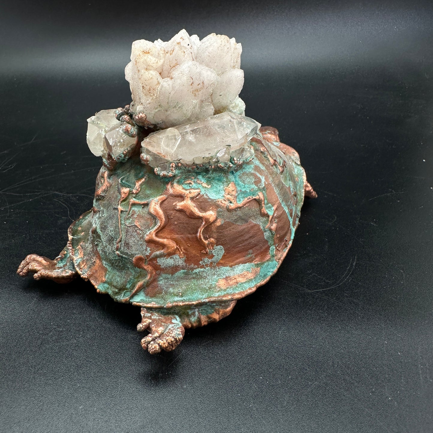 Ghost ~ Copper Electroformed Box Turtle