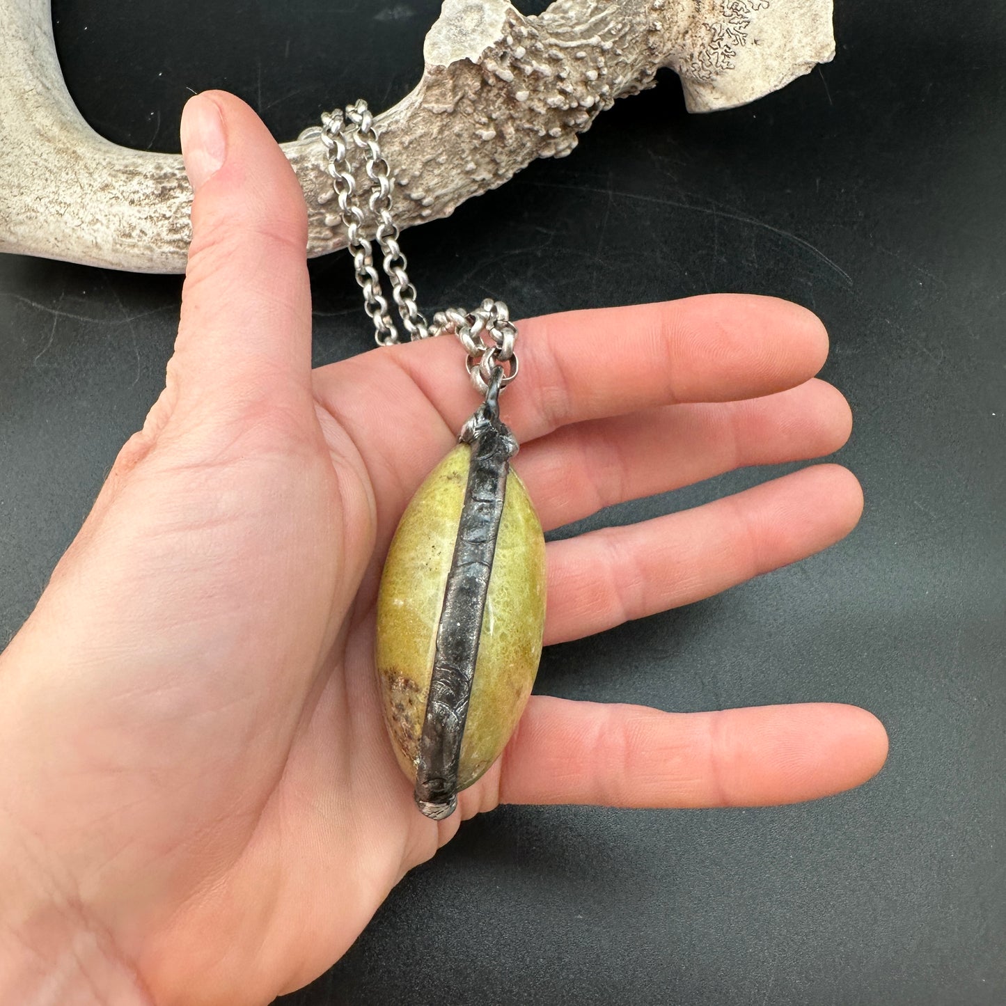Flora ~ Green Opal Talisman Necklace